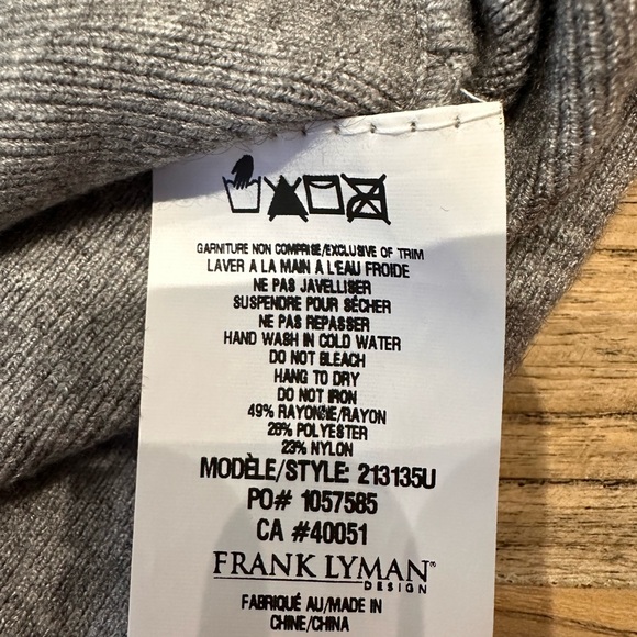 Cardigan manche chauve-souris gris charcoal - Picture 10 of 10